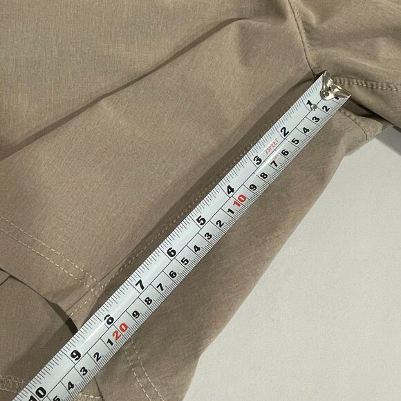 ~ Hook & Tackle 40 Mens Shorts Gray Grey Grayish-Tan Greige Tan Fishing Ripstop - Picture 7 of 14